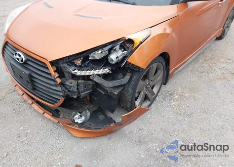 2014 Hyundai Veloster Turbo W/Black z USA, uszkodzony, nr VIN KMHTC6AE4EU200540